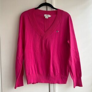 Vineyard Vines Pink V-Neck Sweater Classic Style